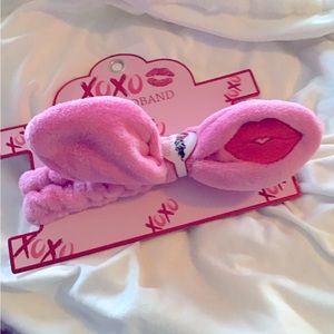 Valentine Day Gift 💝 Pink Kiss Heart Hair SPA Headband Cute New